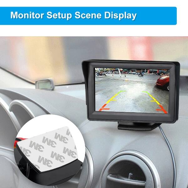 4 3 Tft Lcd Monitor Wireless Car Backup Camera Rear View System Night Vision Waterproof Overstock 28025264
