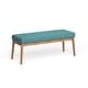 preview thumbnail 31 of 37, Saxon Mid-century Tufted Ottoman Bench by Christopher Knight Home
