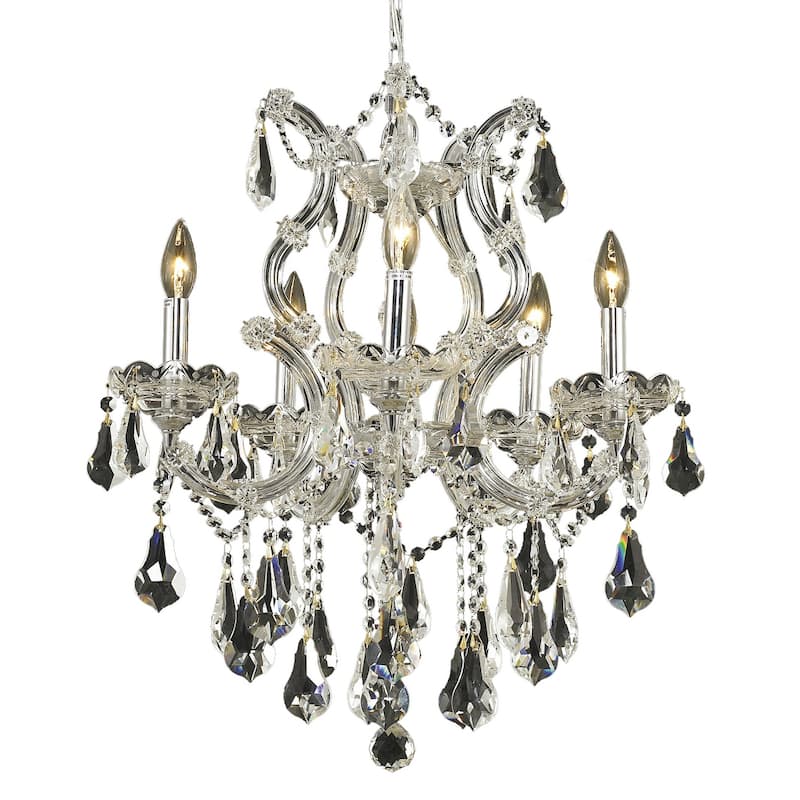 Fleur Illumination 6 light Chrome Chandelier