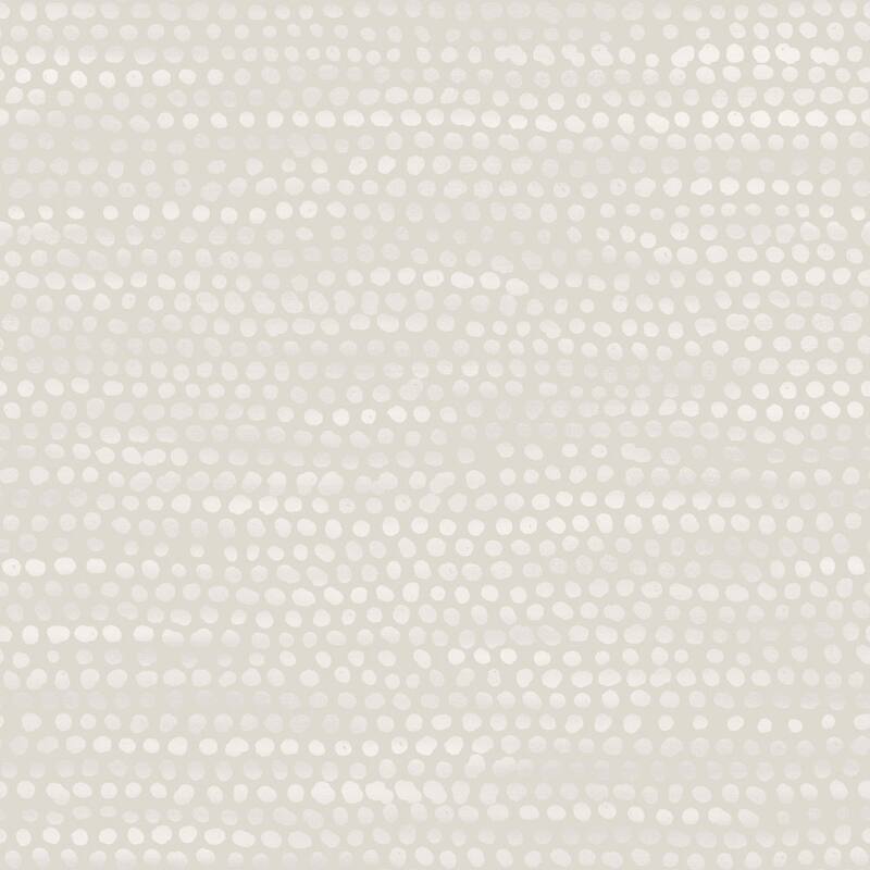 Tempaper Moire Dots Peel and Stick Wallpaper - 28 sq. ft. - Pearl Grey