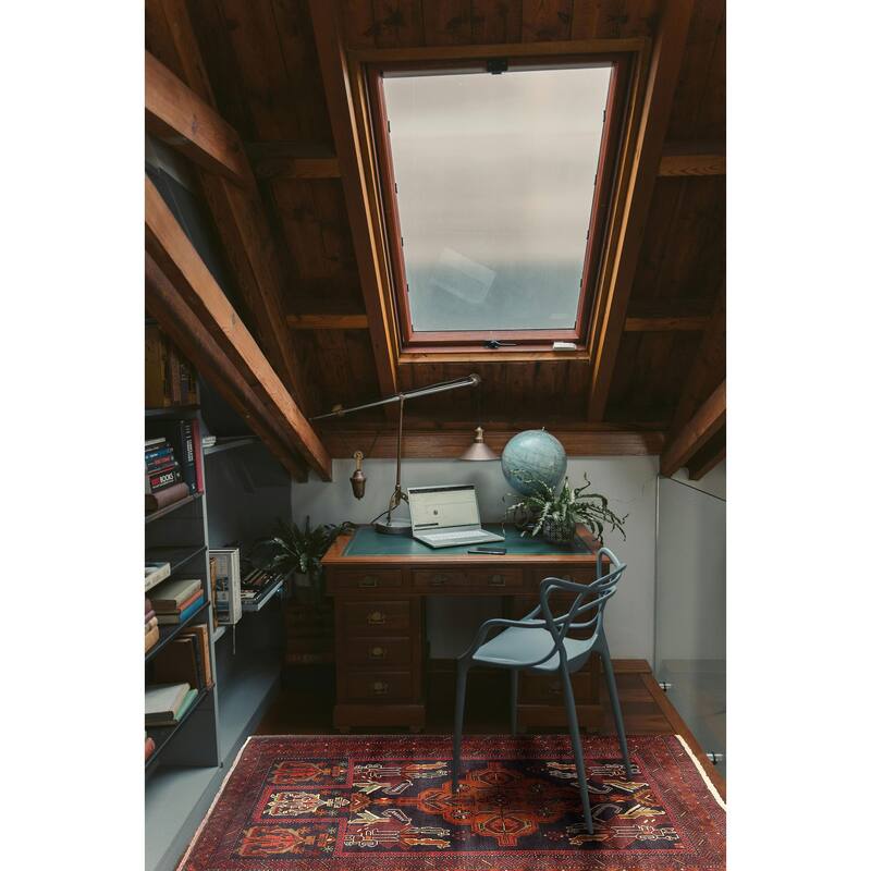 ECARPETGALLERY Hand-knotted Teimani Black Wool Rug - 2'9 x 4'4