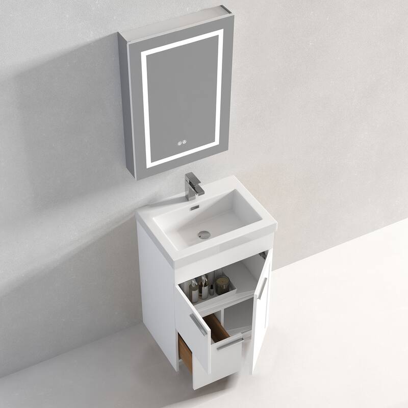 Freestanding Bathroom Vanity with Topmount Sink