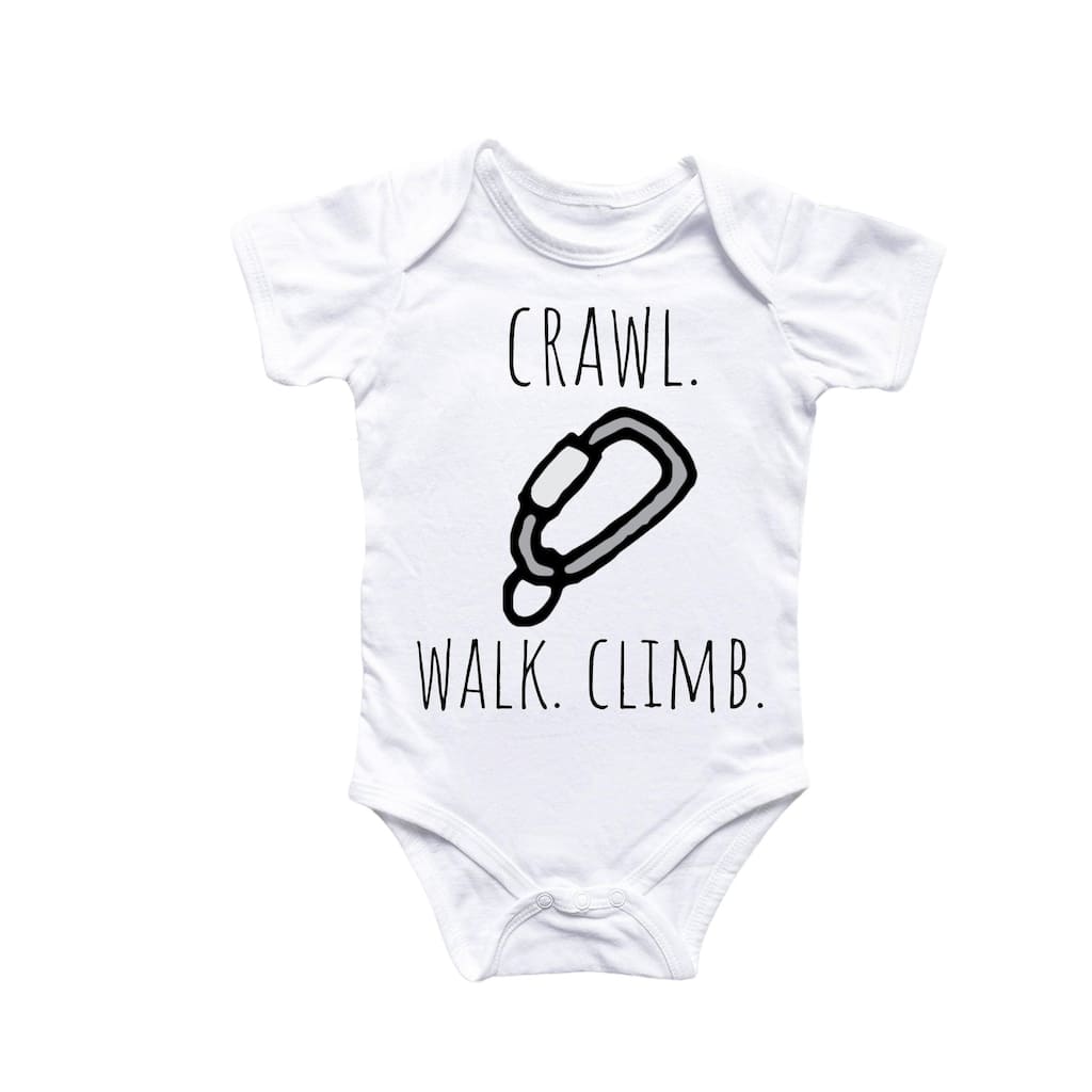 Rock Climbing Bouldering - Baby Boy Girl Clothes Infant Bodysuit Funny Cute Newborn 4