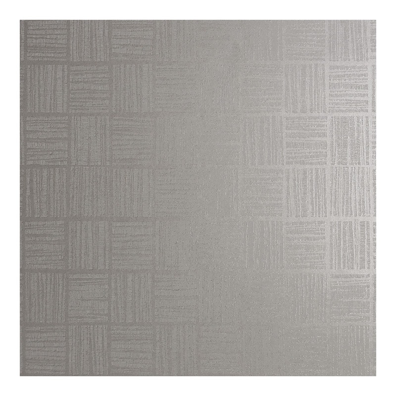 Brewster Glint Silver Distressed Geometric Wallpaper - 21 x 396 x 0.025