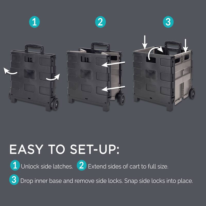 Simplify Tote & Go Collapsible Utility Cart - 16.5"x 14.5"x 15.75"