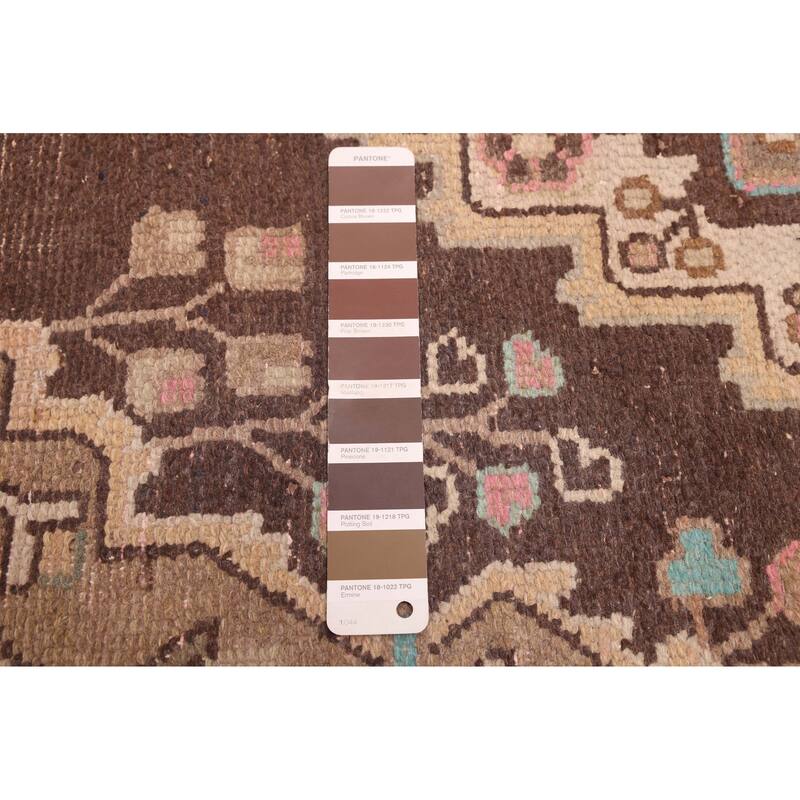 ECARPETGALLERY Hand-knotted Antalya Vintage Brown Wool Rug - 3'6 x 10'2