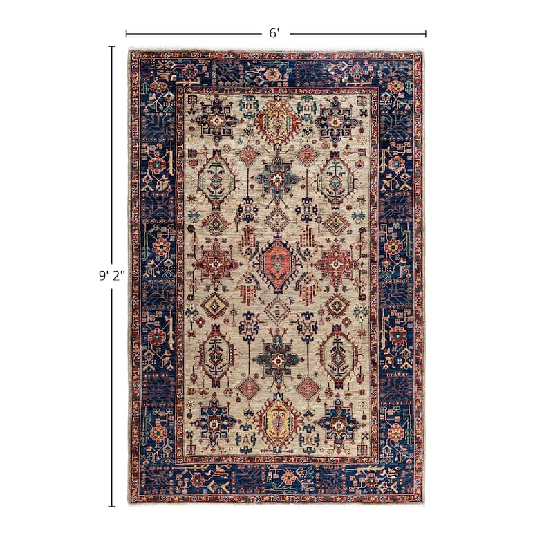 Serapi One-of-a-Kind Hand-Knotted Area Rug - Brown, 6' 0" x 9' 2" - 6' 0" x 9' 2"