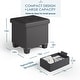 preview thumbnail 109 of 192, Empyrean Tuffted Folding Foot Rest Storage Ottoman Bench with Storage Bins