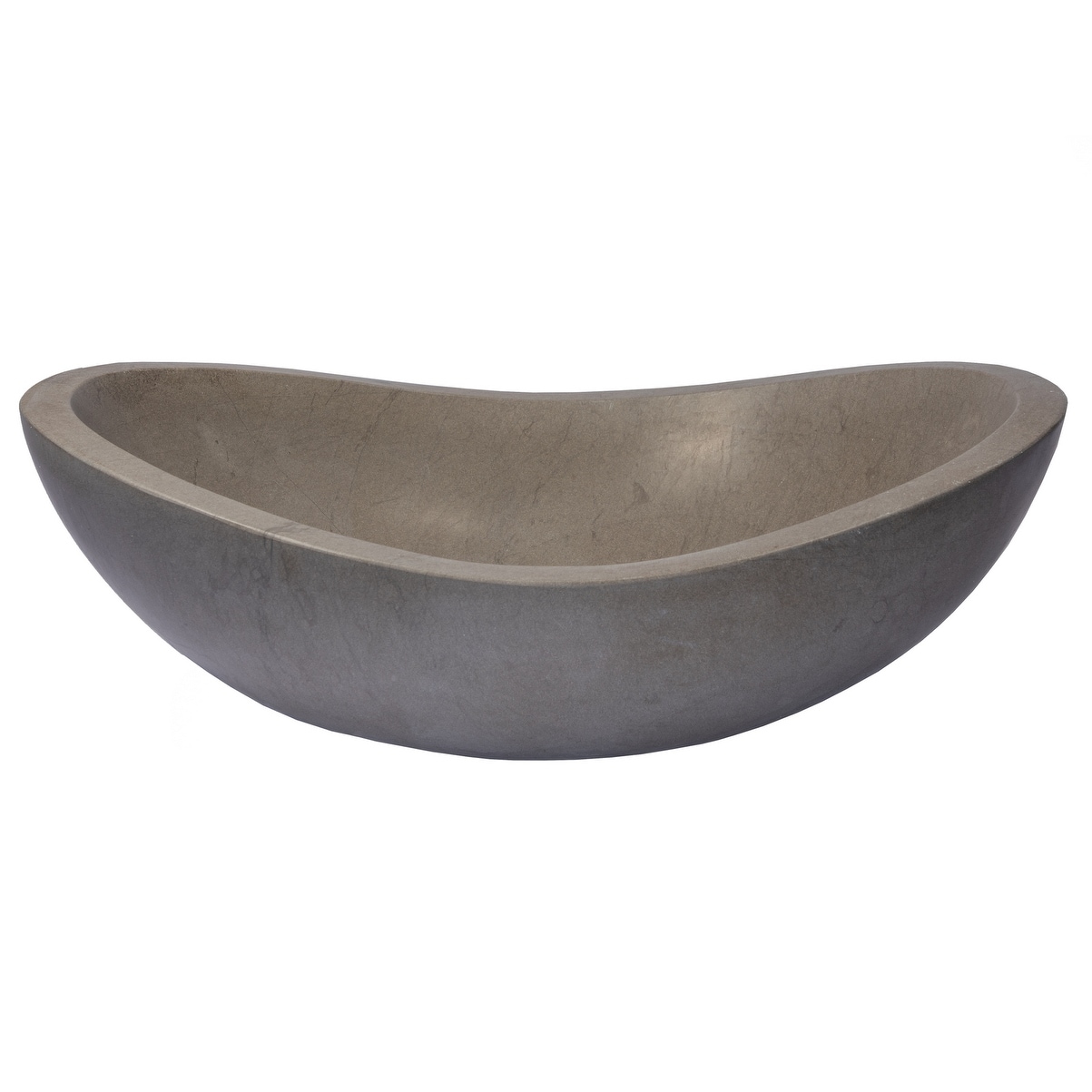 Stone Canoe Sink - Honed Molly Grey Marble