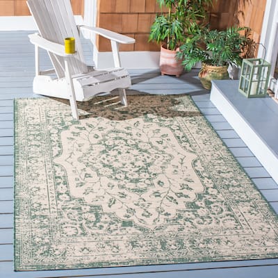 SAFAVIEH Courtyard Mirte Indoor /Outdoor Waterproof Backyard Patio Rug
