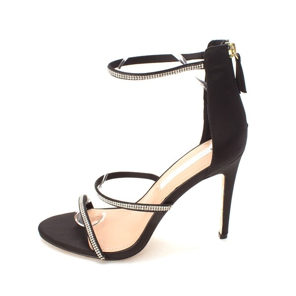 David Tutera Womens Zoe Open Toe Casual Ankle Strap Sandals BlackSa Size 80 David Tutera Womens Zoe Open Toe Casual Ankle Strap Sandals BlackSa Size 80