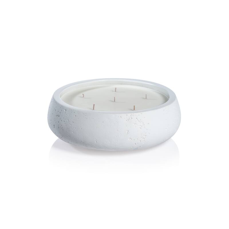 Cote d'Azur White Concrete Candle, Sea Salt & Coastal Mist