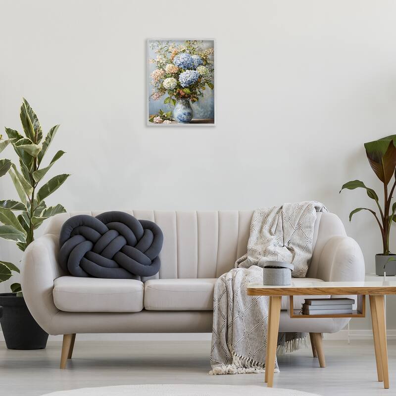 Stupell Classic Hydrangeas & Leaves Framed Giclee Art Design By Franklyn Gregory