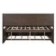 preview thumbnail 26 of 43, Full Size Wooden Captain Bed with Built-in Bookshelves, 3-Storage Drawers, and Trundle, Light Grey, Classic Style Bed Frame