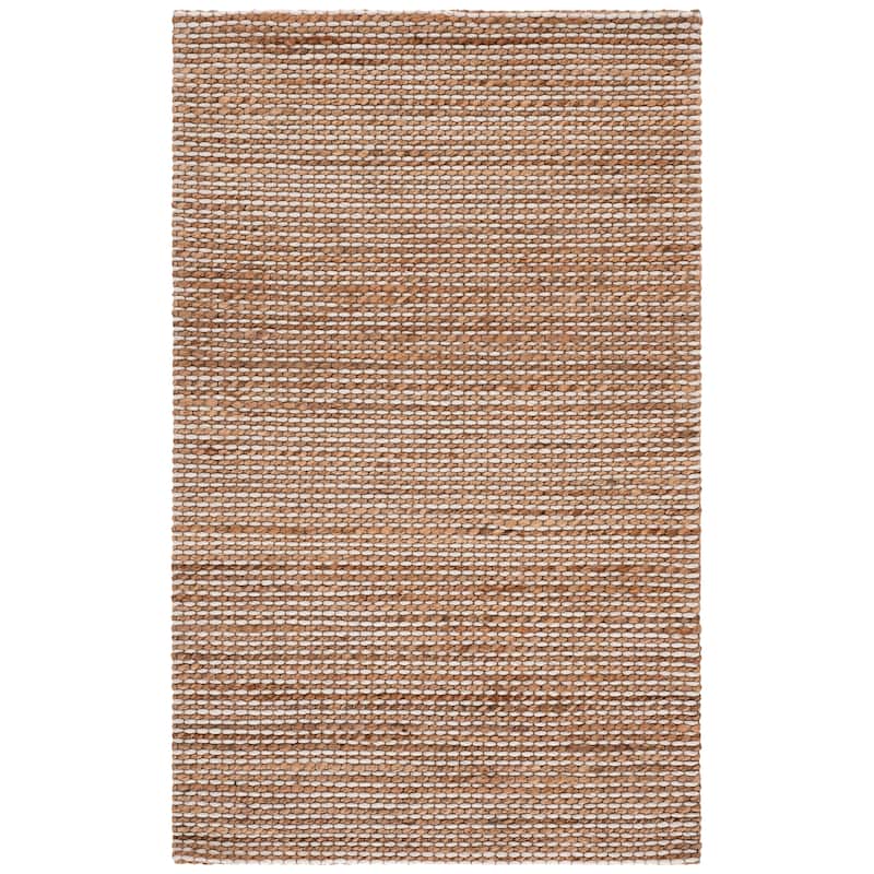 SAFAVIEH Handmade Natural Fiber Yareli Jute & Wool Rug.. - 4' x 6' - Natural/Beige