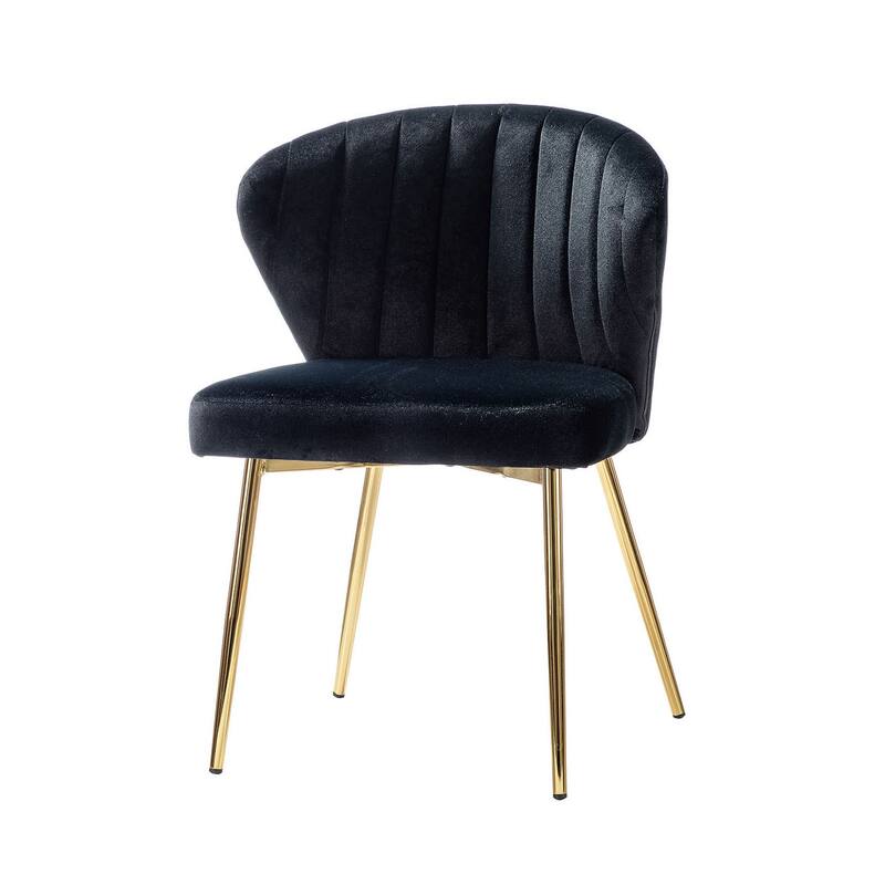 Barbara Side Chair with Metal Base Set of 4 by HULALA HOME