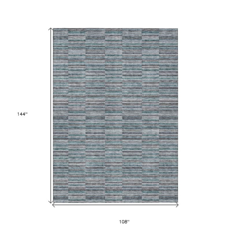 HomeRoots Striped Transitional Rectangle Outdoor Rug