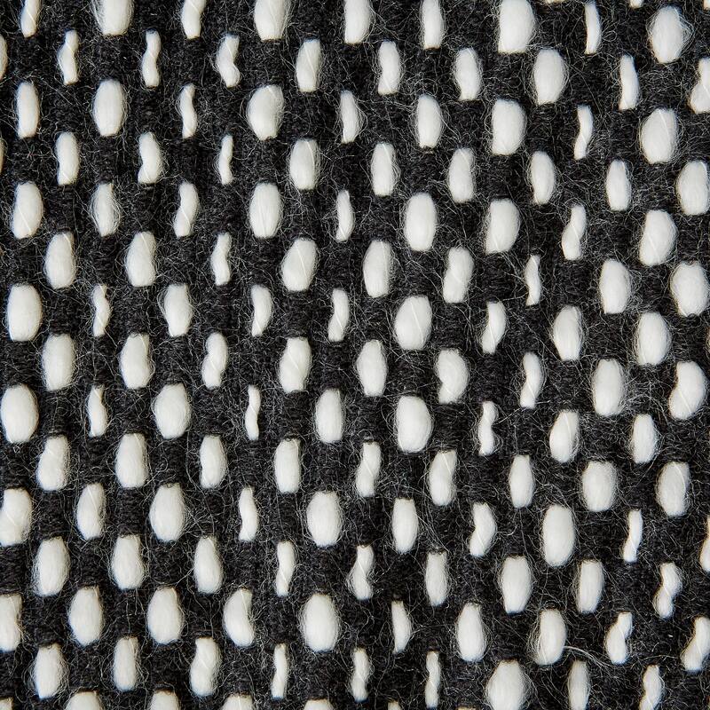 DII Navy & White Textured Acrylic Throw