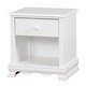 preview thumbnail 1 of 4, Jevi Transitional Solid Wood 1-Drawer Youth Nightstand by Furniture of America White
