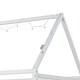 preview thumbnail 8 of 10, Twin House Bed with Guardrail and LED, White