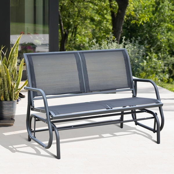 Rocking clearance bench glider