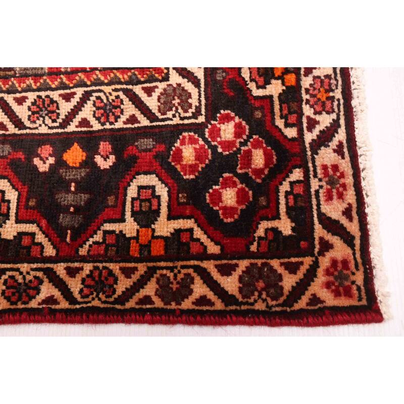 ECARPETGALLERY Hand-knotted Kayseri Vintage Dark Burgundy Wool Rug - 5'1 x 6'11