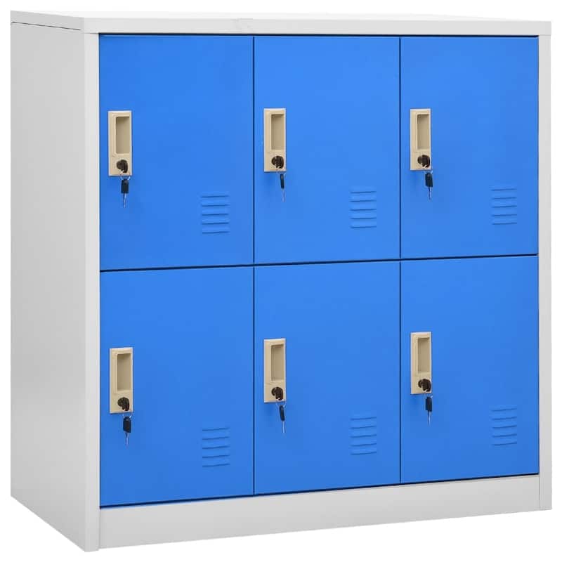 vidaXL Cabinet Home Office Storage File Cabinet with Lockers for School Steel