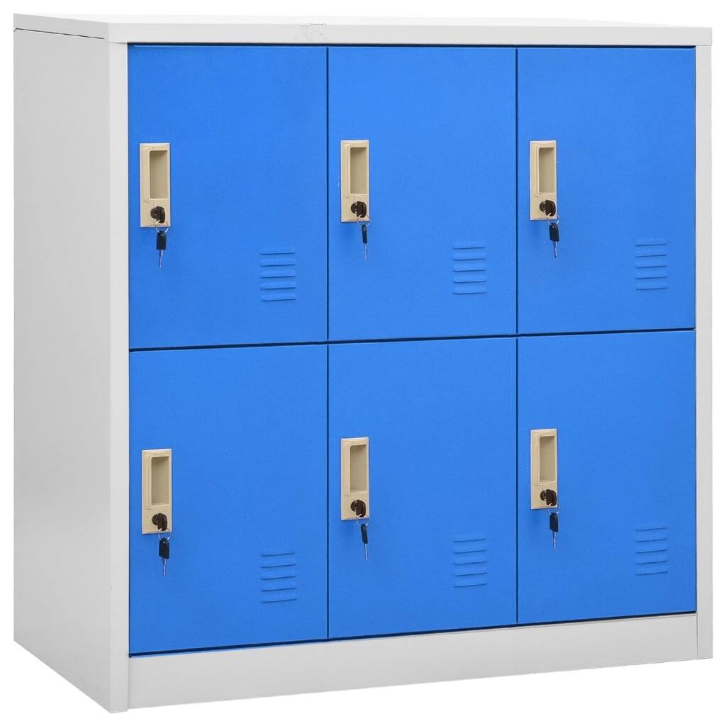 vidaXL Cabinet Home Office Storage File Cabinet with Lockers for School Steel