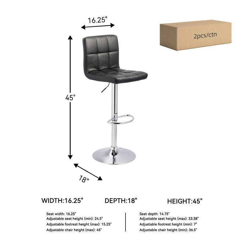 Adjustable Height Barstools