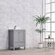 preview thumbnail 7 of 15, Prismosaic 24 in. Lunar Gray Vanity with Countertop & Splash, Single Sink