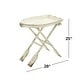 preview thumbnail 33 of 32, Arcilla Elemental - White Wood Tray Top Boat Accent Table