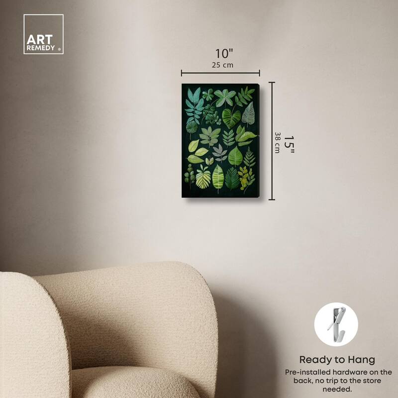 Leaf Library II Canvas by Art Remedy, Gallery Wrapped