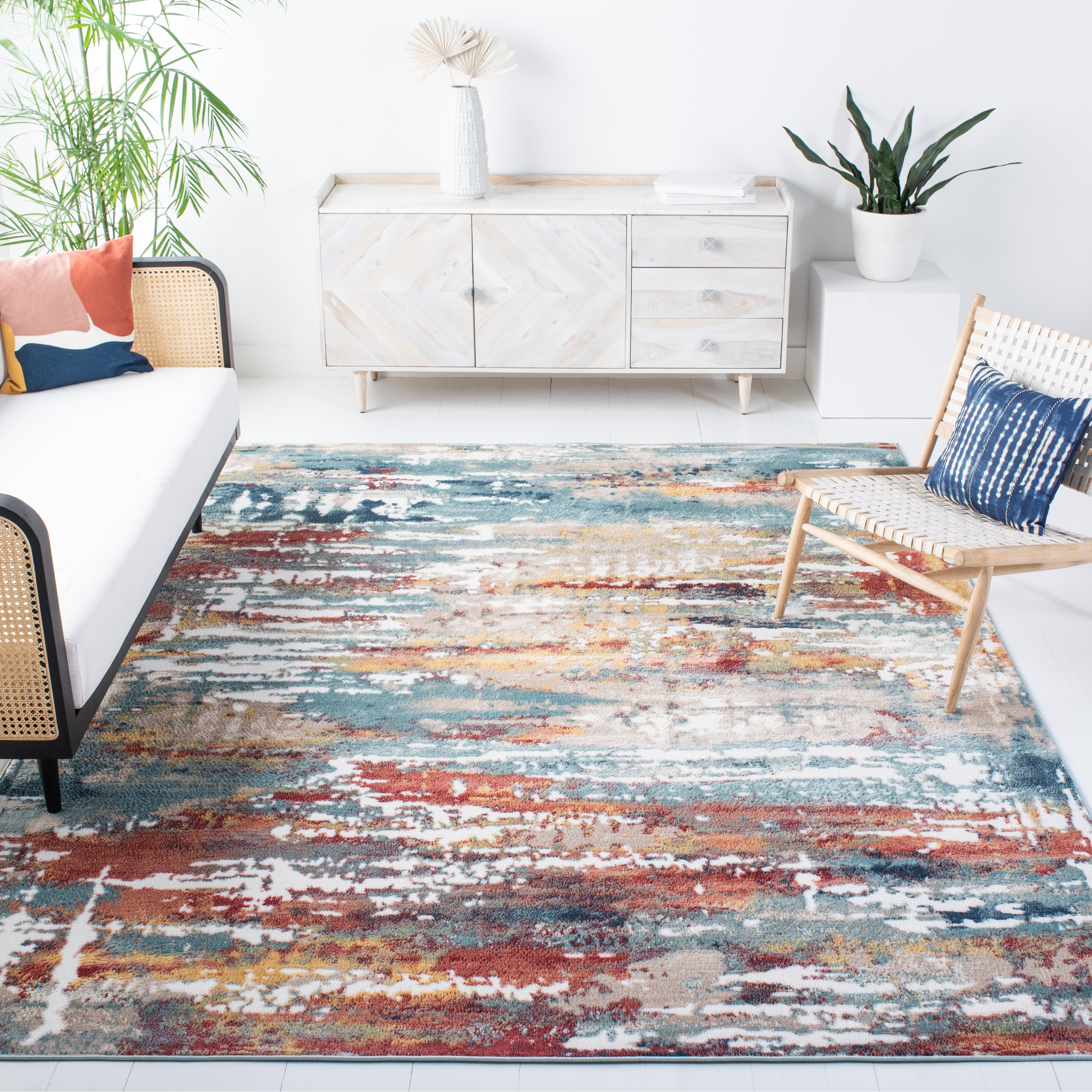 SAFAVIEH Skyler Fridoline Modern Abstract Rug