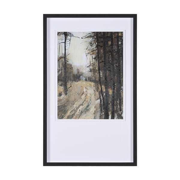 slide 2 of 7, Forest View I by Mercana Studio a Hand Embellished Textured Framed Art Print Matted under Glass