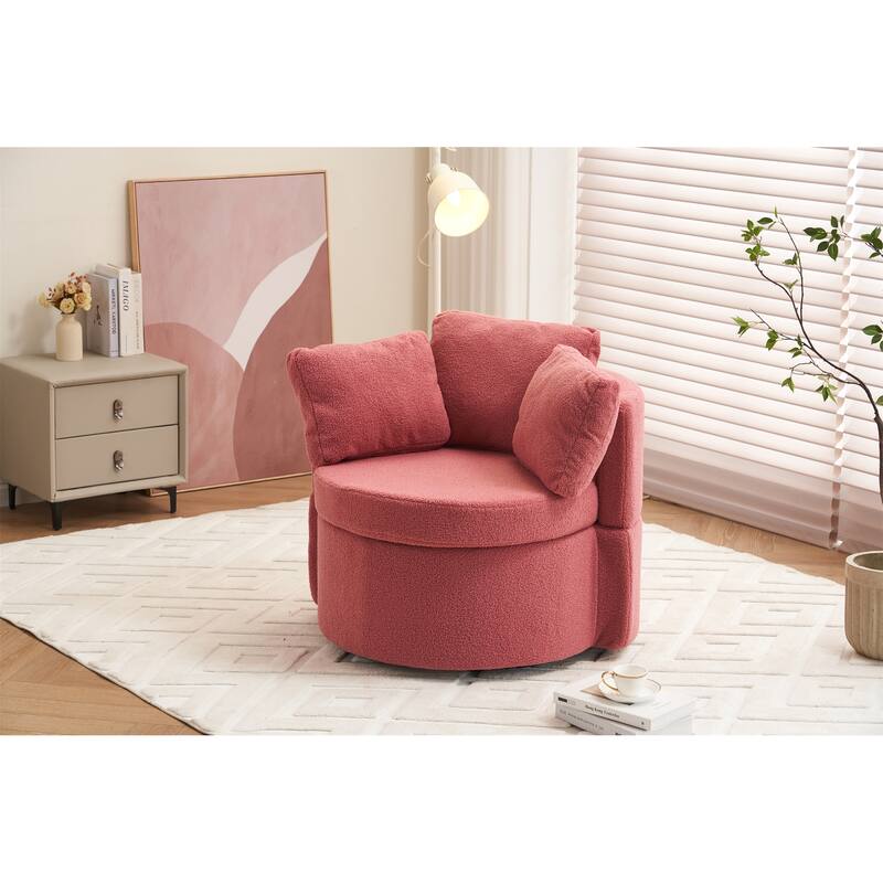 Teddy Fabric Swivel Chair