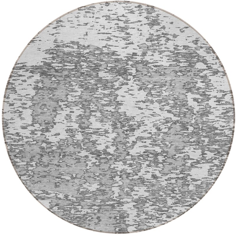 HomeRoots Abstract Transitional Rectangle Outdoor Rug