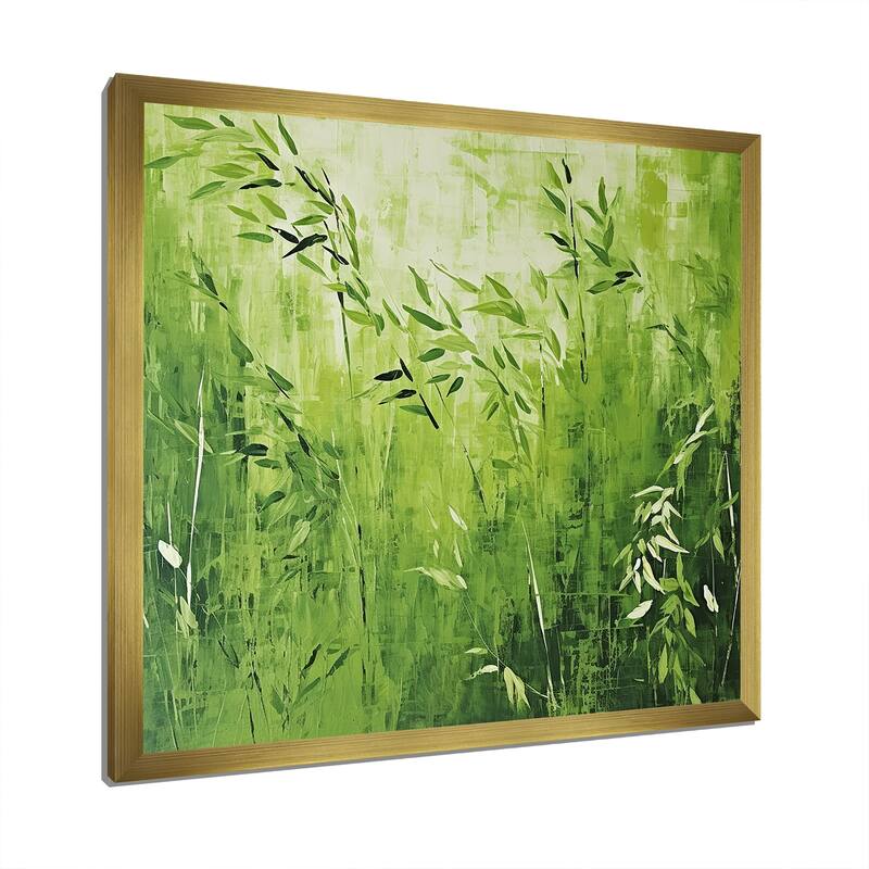 Designart "Kitchen Fennel Herbs Fantasy III" Herbs Wall Decor Green Traditional Entryway Framed Wall Art