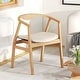 preview thumbnail 7 of 8, Gymax Set of 2 Leisure Bamboo Armchair Accent Chair w/ Curved Back &