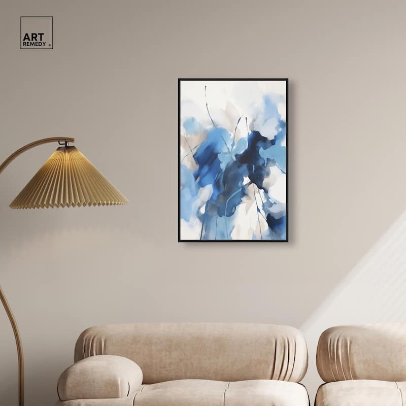 Fleur Bleue I Canvas by Art Remedy