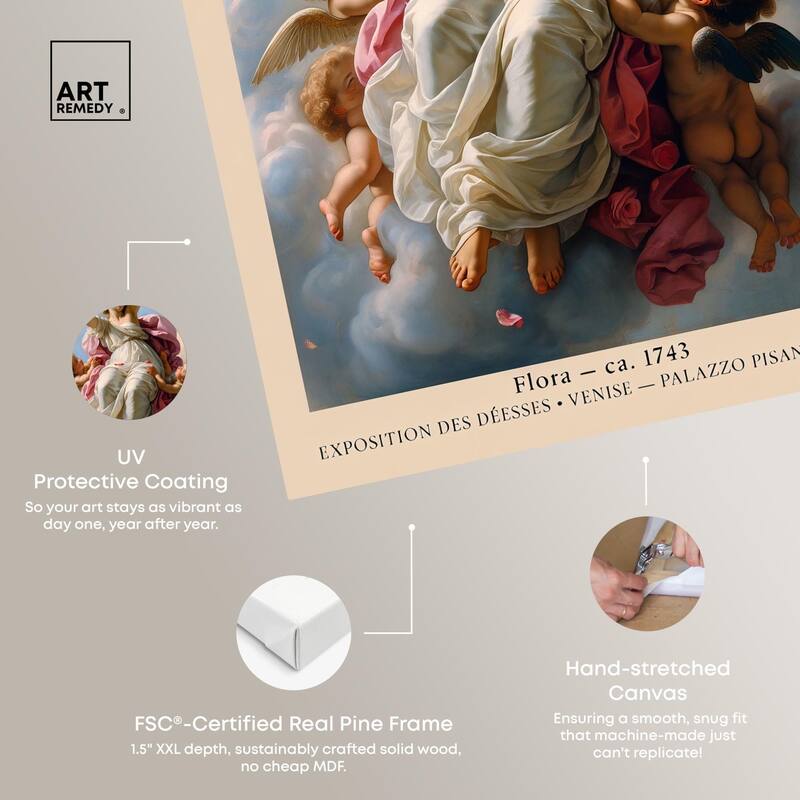Flora in the Venetian Sky Canvas by Art Remedy, Gallery Wrapped