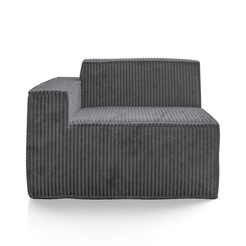 Furniture of America Navir Modern Chenille Foam Modular Sofa Chair