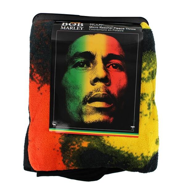 Shop Bob Marley Rasta 45x60 Fleece Throw Blanket Multi Free