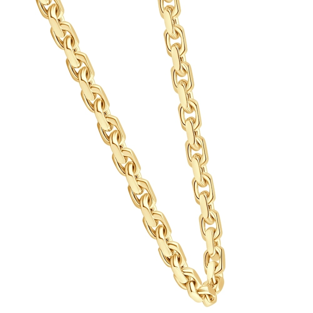 Bliss Diamond Yellow Gold Women's 24" Chain Necklace 42 Grams 8.5mm Thick