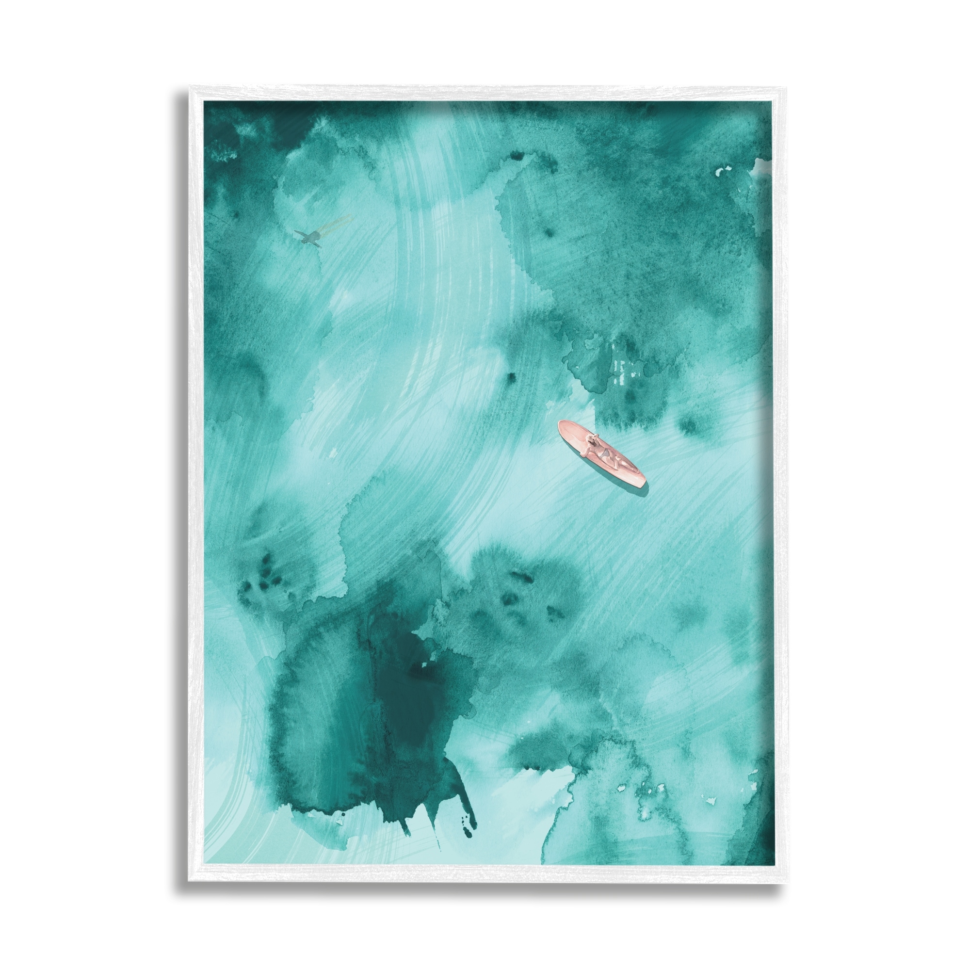 Stupell Surfer Floating On Abstract Green Blue Water Framed Wall Art On  Sale Bed Bath  Beyond 33854880