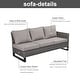 preview thumbnail 7 of 11, Gymojoy Outdoor Patio Sofa with Swivel Chairs Set