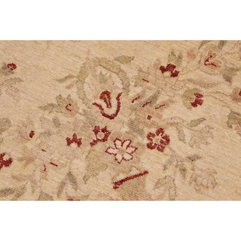 Artisan Oushak Open Field Hand-Knotted Wool Area Rug