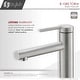 preview thumbnail 7 of 11, STYLISH Stainless Steel Single Handle Single Hole Bathroom Faucet - Faucet Height: 6 3/8" Spout Height: 3 7/8"