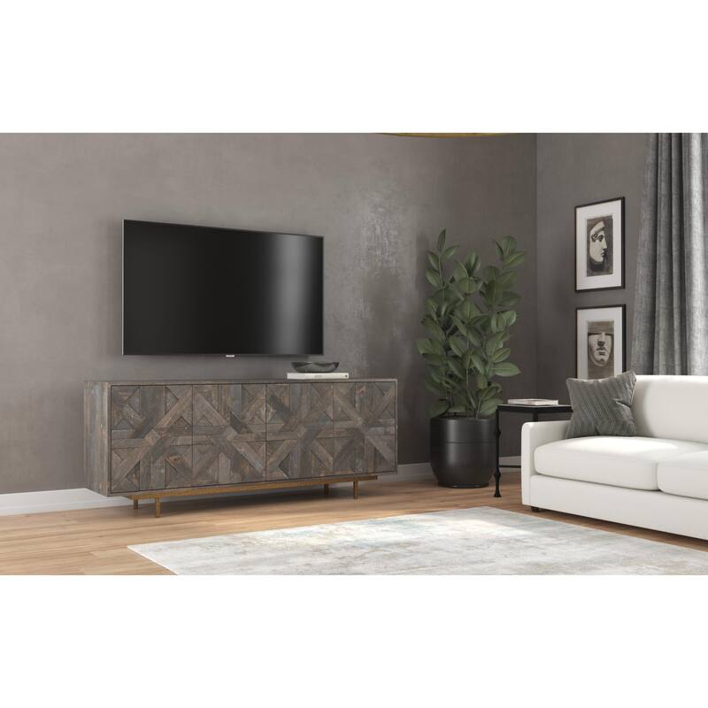Hooker Furniture 7228-85018-89 Commerce and Market 80" Wide Mango Wood