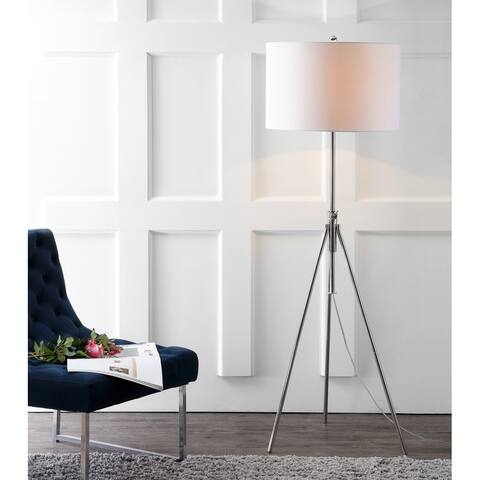 SAFAVIEH Lighting 50-72-inch Adjustable Cipriana White Floor Lamp - 23" x 23" x 50-72"