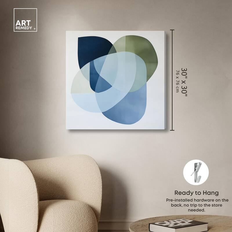 Serene Overlap I Canvas by Art Remedy, Gallery Wrapped